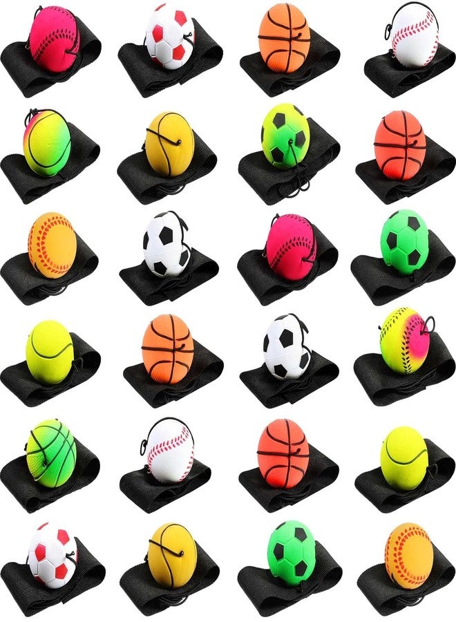 BELOXY Wrist Band Ball | String Ball | Yoyo Ball | Bouncy Rubber Return Ball | Birthday Party Gift for Children, Kids and Toddlers (String Ball 4) - Image 3